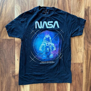 Hyper Space NASA Black Tee Size Small